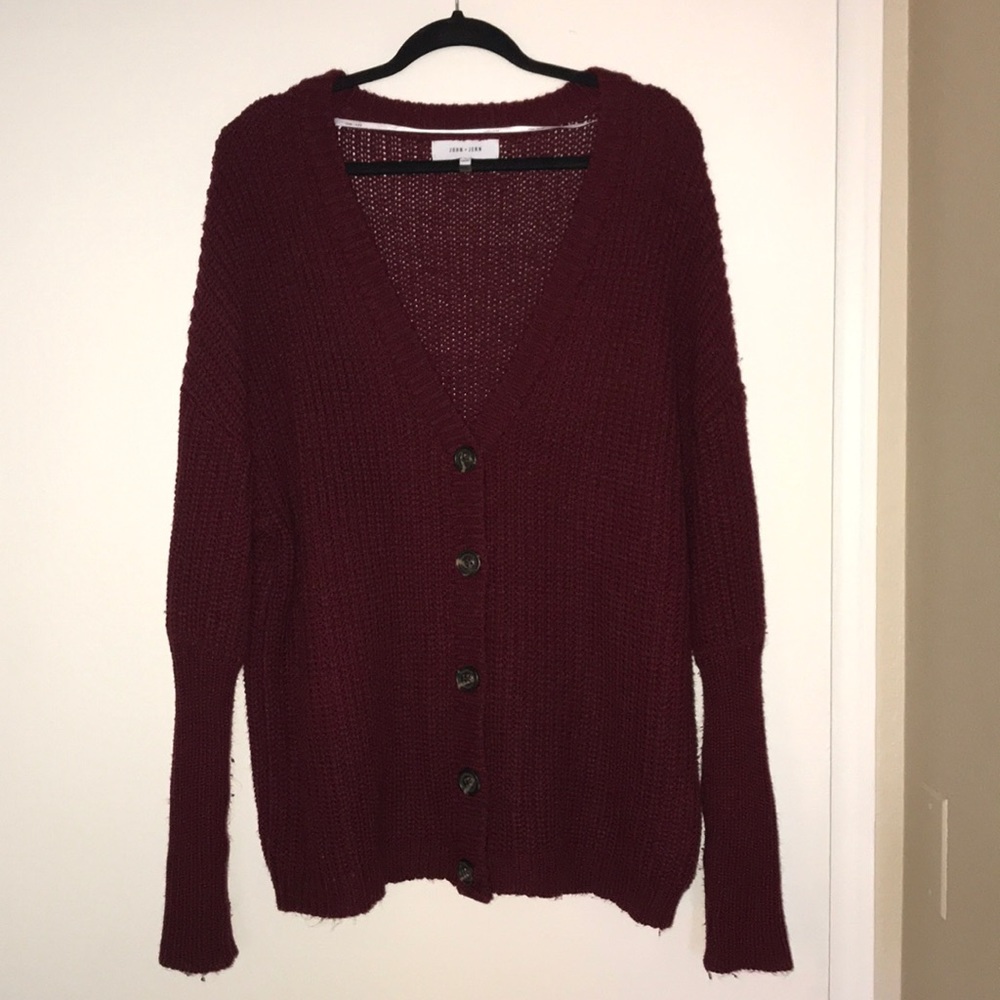 Oversized slouchy knit sweater